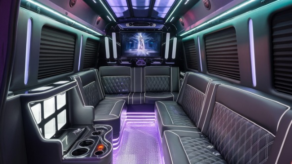 sprinter limo rental interior shreveport